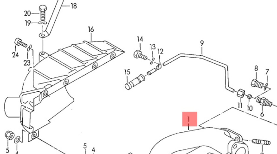 Galerie evacuare Volkswagen Passat B5.5 2002 1.8 T AWT OEM 058253033E