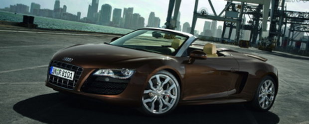 Galerie Foto: Audi R8 Spyder pozeaza topless