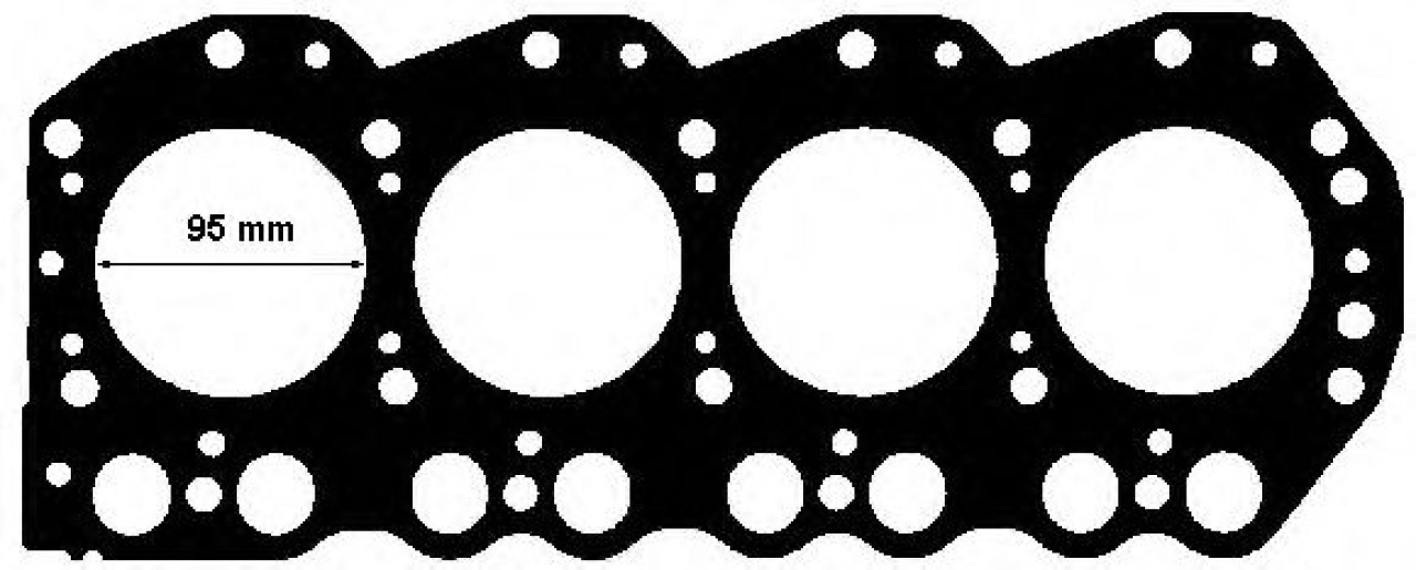 Garnitura, chiulasa NISSAN PICK UP III (D22) (1997 - 2016) ELRING 104.351 piesa NOUA
