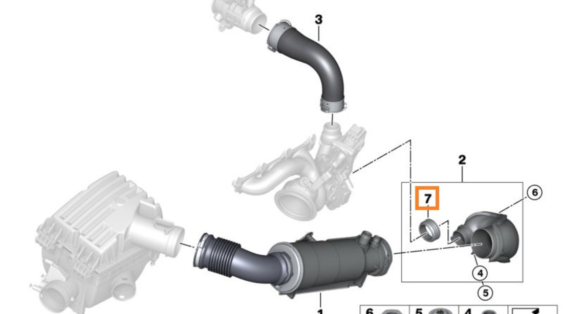 Garnitura Conducta Aer Oe Bmw 13718697279