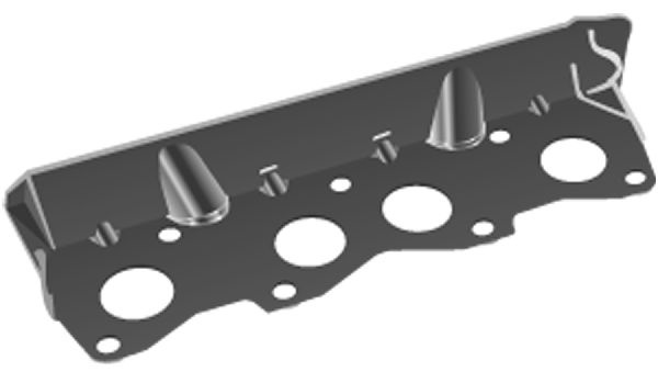 Garnitura, galerie evacuare (X0468001 GLA) RENAULT