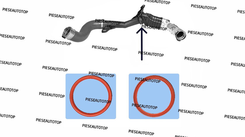 Garnitura Oring rezonator furtun intercooler Dacia Lodgy 1.5 dCi 2012-2021