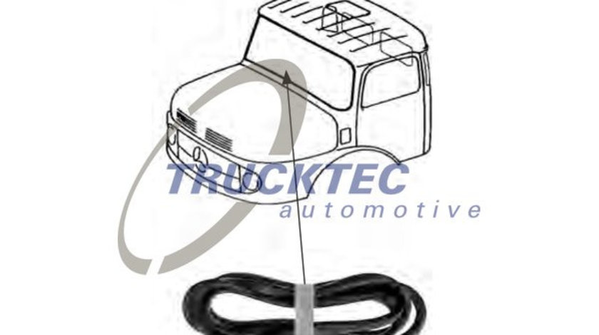 Garnitura, parbriz (0150002 TRUCKTEC) MERCEDES-BENZ