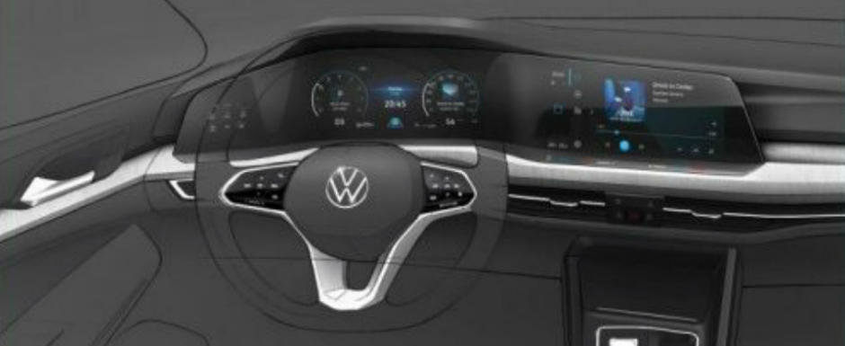 Gata cu asteptarea: uite cum arata la INTERIOR noul Volkswagen GOLF 8!