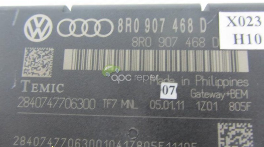 Gateway Original Audi A4 8K A5 8T Q5 cod 8R0907468D