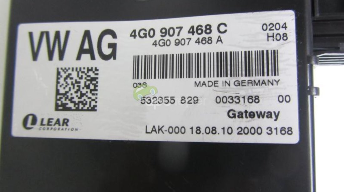 Gateway Original Audi A6 4G, A7 4G - 4G0907468C