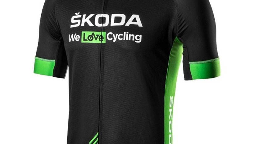 Geaca Ciclism Dama Oe Skoda We Love Cycling WLC Negru / Verde Marime XS 000084613F