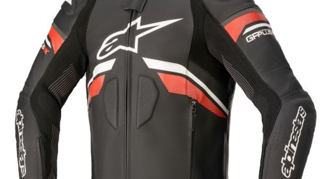 Geaca Moto Barbati Alpinestar GP Plus R V3 RideKnit Negru / Alb / Rosu Marimea 54 3100321130454