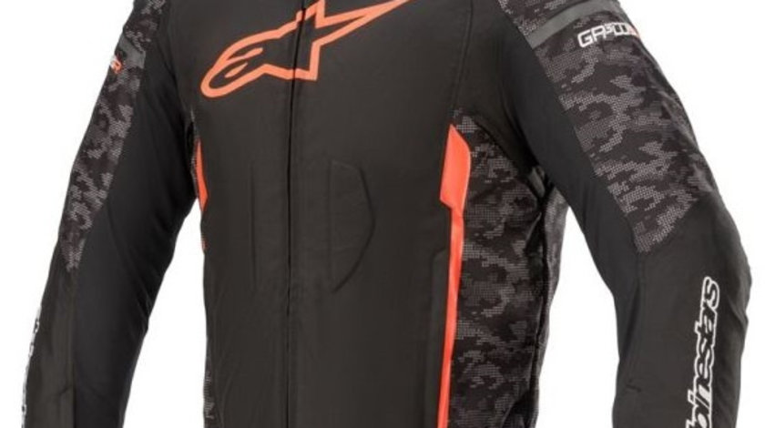 Geaca Moto Barbati Alpinestar T-GP Plus R V3 Negru / Rosu / Camo Marimea S 3300520994S