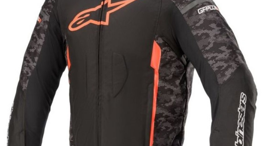 Geaca Moto Barbati Alpinestar T-GP Plus R V3 Negru / Camo / Rosu Marimea L 3300520994L