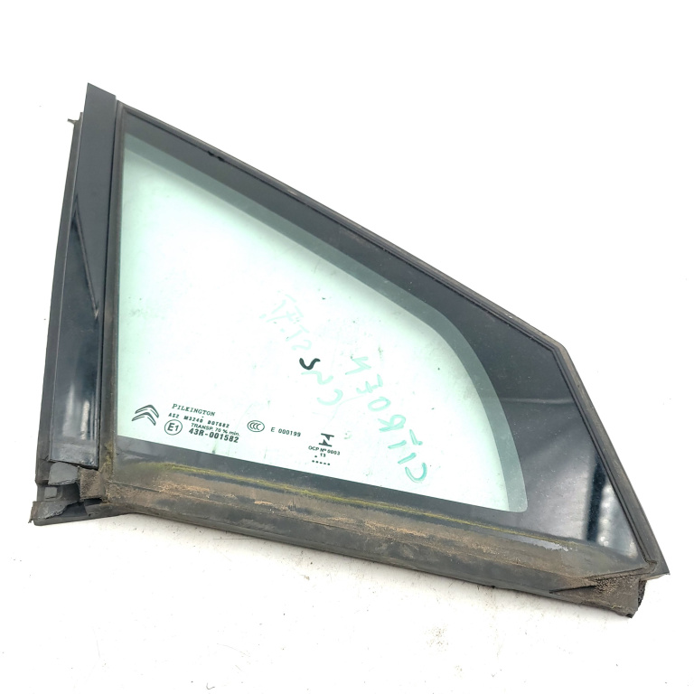 Geam Caroserie Citroen C4 2 (B7) 2009 - Prezent M3240DOT682, AS2M3240DOT682, AS2 M3240 DOT682, E143R001582, E1 43R-001582, E000199, E 000199, 9687379280, 96 873 792 80, 96873792802D, 96 873 792 80-2D