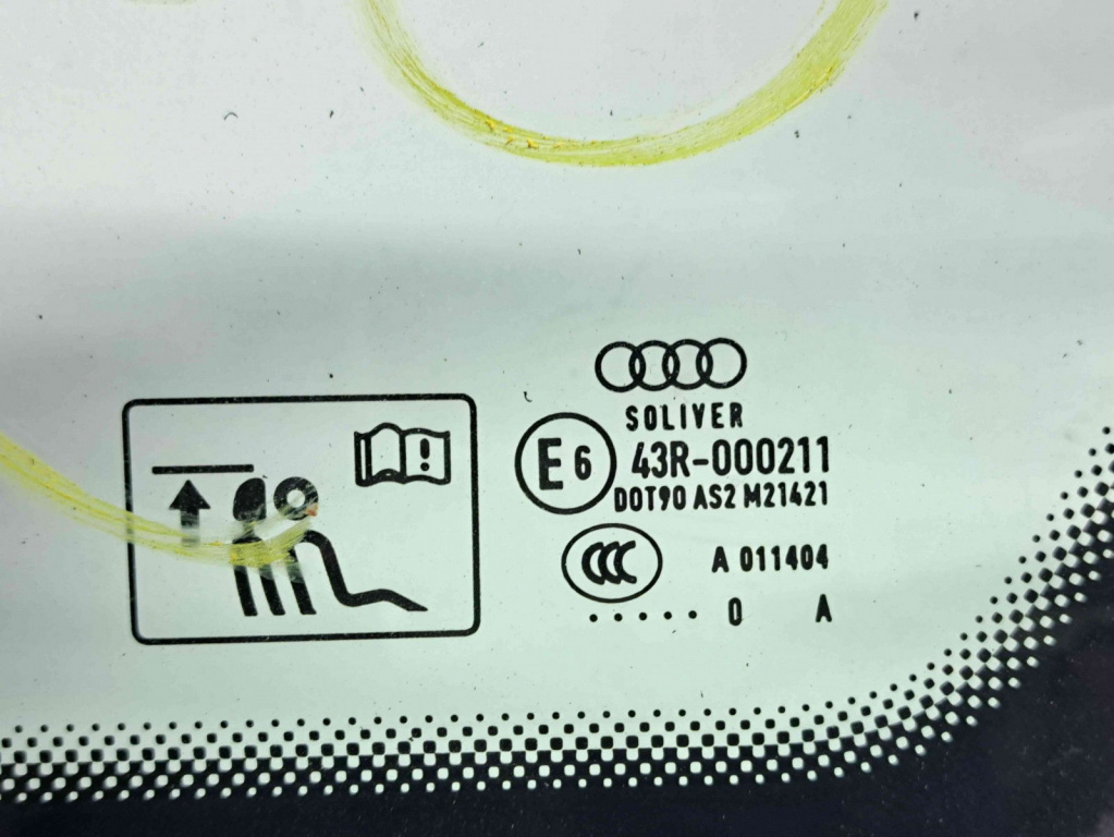 Geam caroserie fix dreapta Audi A8 (4H) [Fabr 2010-2017] OEM