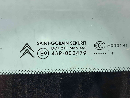 Geam caroserie fix dreapta Citroen C5 (III) [Fabr 2008-2017] OEM
