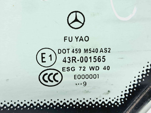 Geam caroserie fix dreapta Mercedes Clasa E (W207) Coupe [Fabr 2009-2012] OEM