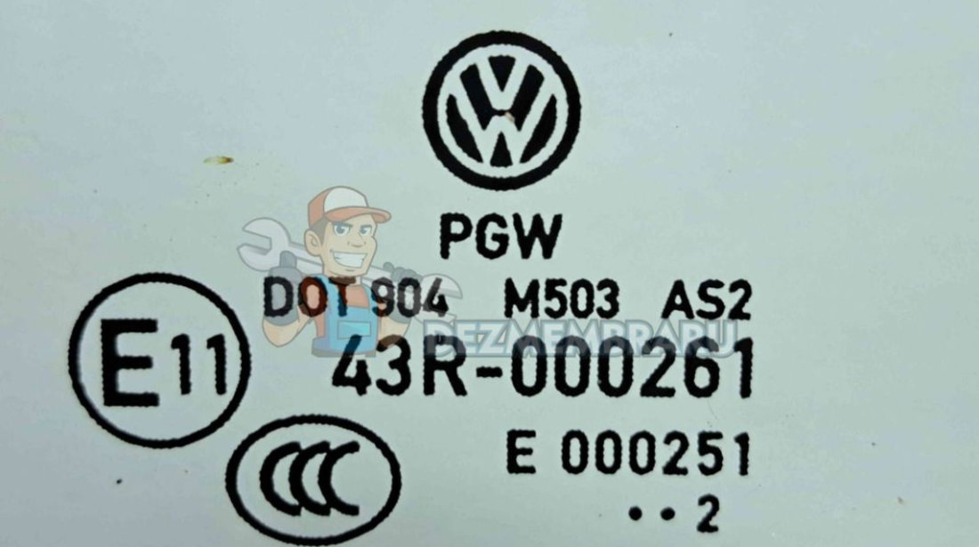Geam caroserie fix dreapta Volkswagen Passat B7 (365) Variant [Fabr 2010-2014] OEM