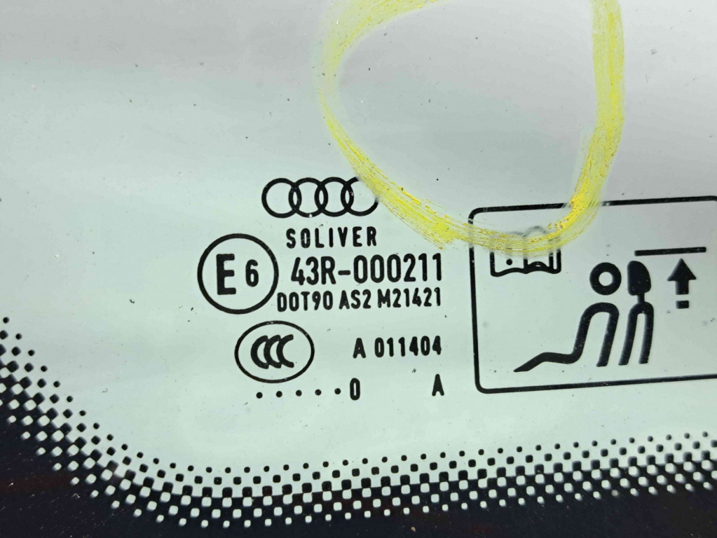 Geam caroserie fix stanga Audi A8 (4H) [Fabr 2010-2017] OEM