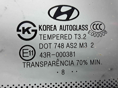 Geam caroserie fix stanga Hyundai Santa Fe 2 (CM) [Fabr 2005-2012] OEM