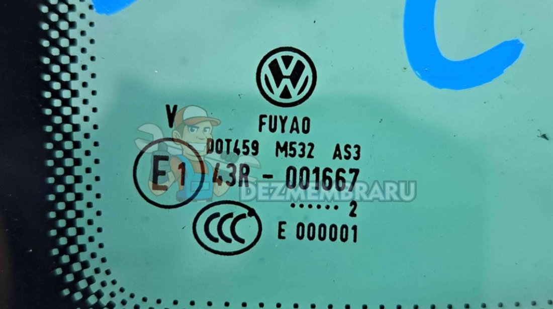 Geam caroserie fix stanga Volkswagen Tiguan (5N) [Fabr 2007-2016] OEM