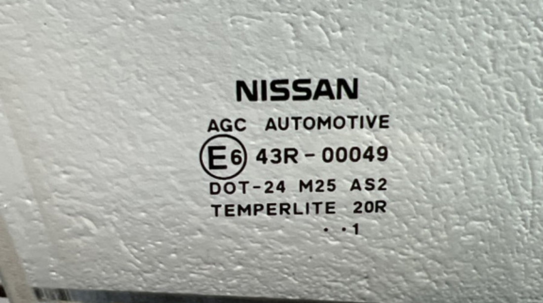 Geam dreapta fata Nissan Qashqai+2 2.0 4x4 Manual, 141cp sedan 2011 (cod intern: 78690)