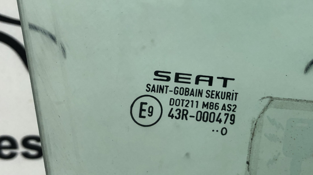 Geam dreapta fata SEAT Ibiza ST 1.6 TDI Manual, 90cp sedan 2011 (cod intern: 220198)