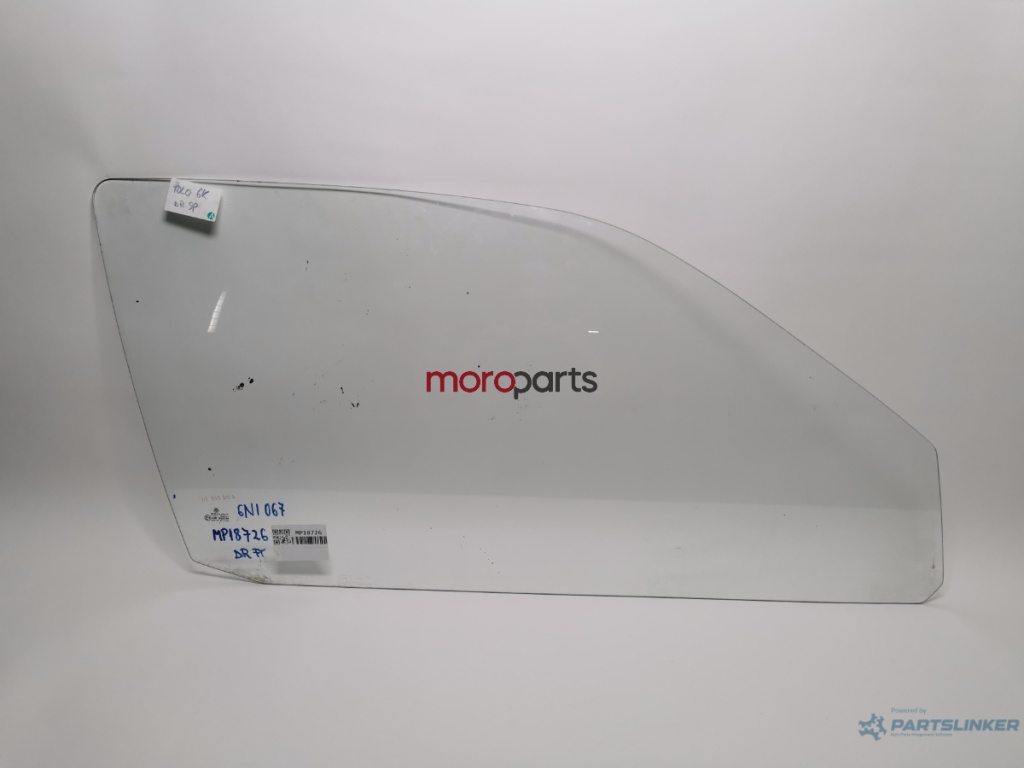 Geam dreapta fata VOLKSWAGEN POLO (6N1) [ 1994 - 1999 ] 60 SDI (AKU) 44KW|60HP VAG OEM 6N3845202A