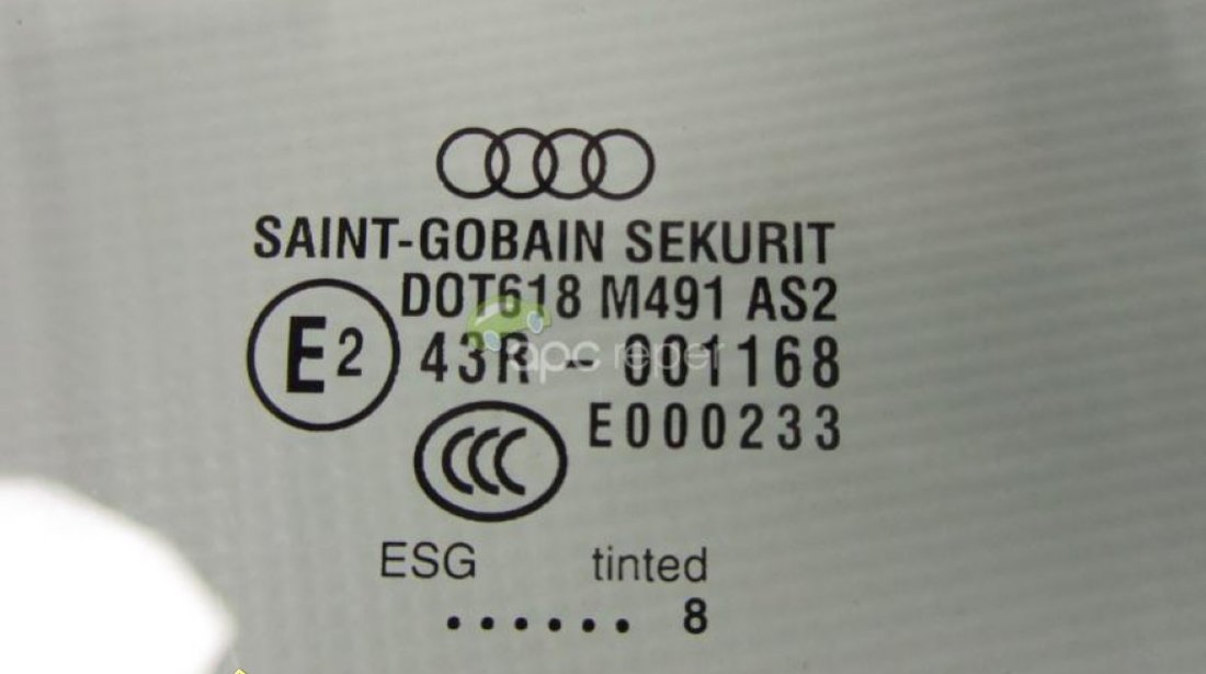 Geam Fata Dreapta Audi A8 4E 2008