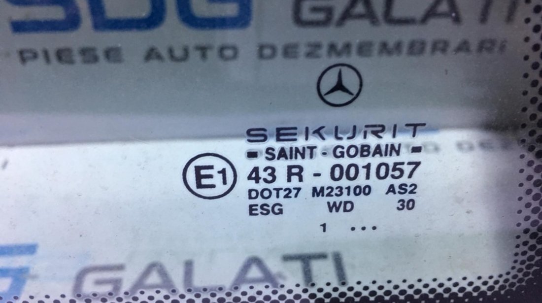 Geam Fix Aripa Dreapta Spate Mercedes Benz C203 Coupe 2000 - 2004