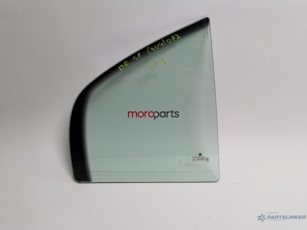 Geam fix lateral dreapta spate SKODA SUPERB (3U4) [ 2001 - 2008 ] TDI (AVF, AWX) 96KW|130HP VAG 43R-00048 OEM GF1