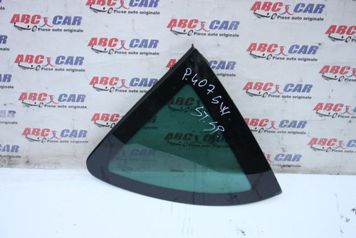 Geam fix stanga spate langa luneta Peugeot 407 2004-2010