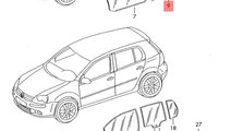 Geam fix stanga spate Volkswagen Golf 5 (1K1) Coup...