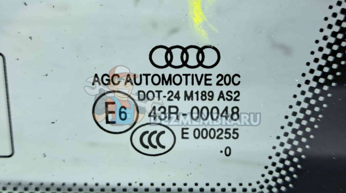 Geam fix usa dreapta spate Audi Q5 (8RB) [Fabr 2008-2016] OEM