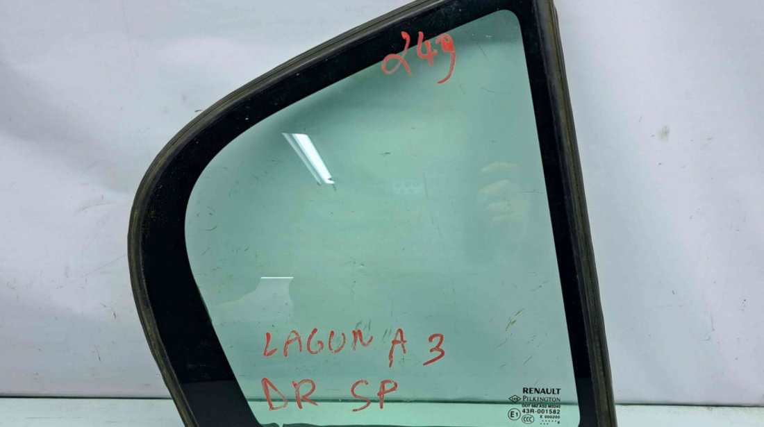 Geam fix usa dreapta spate Renault Laguna 3 [Fabr 2007-2015] OEM