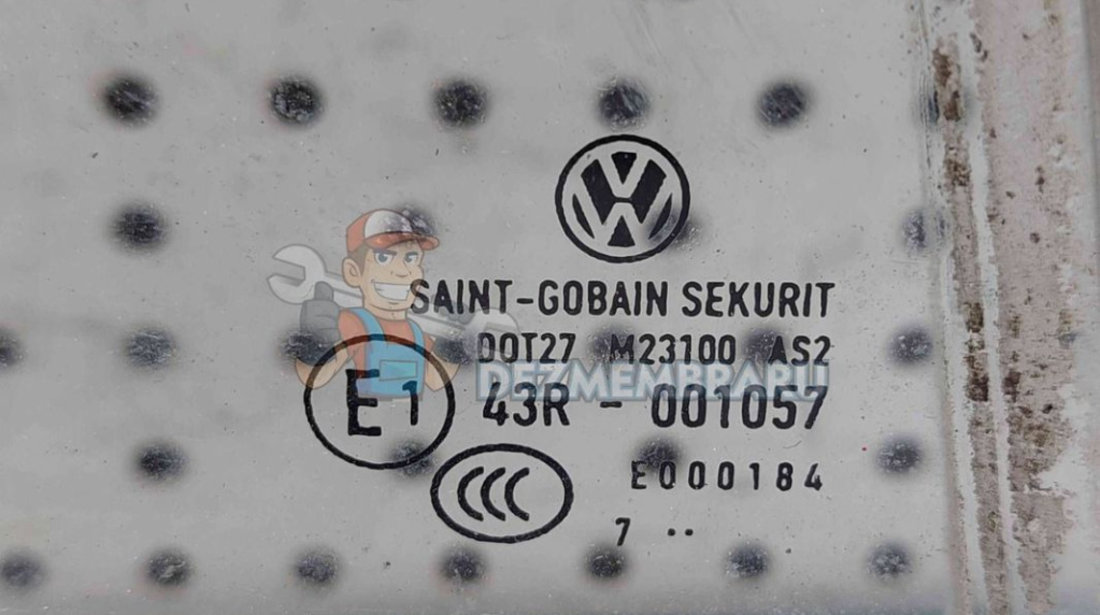 Geam fix usa dreapta spate Volkswagen Golf 5 (1K1) [Fabr 2004-2008] OEM