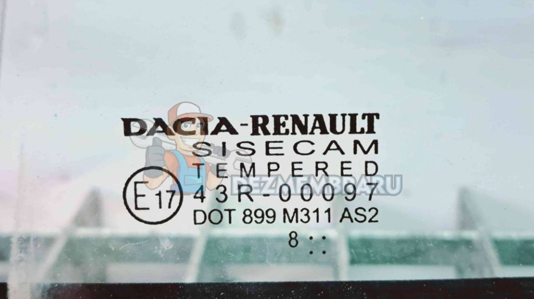 Geam fix usa stanga spate Dacia Logan II MCV BK (K52) [Fabr 2013-2022] OEM