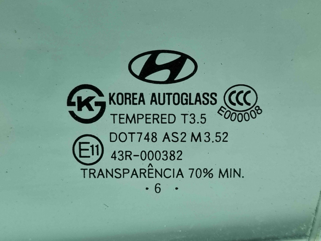 Geam fix usa stanga spate Hyundai Santa Fe 2 (CM) [Fabr 2005-2012] OEM