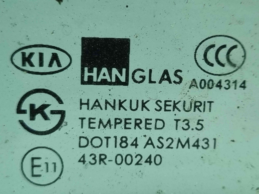 Geam fix usa stanga spate Kia Sorento 1 [Fabr 2002-2009] OEM