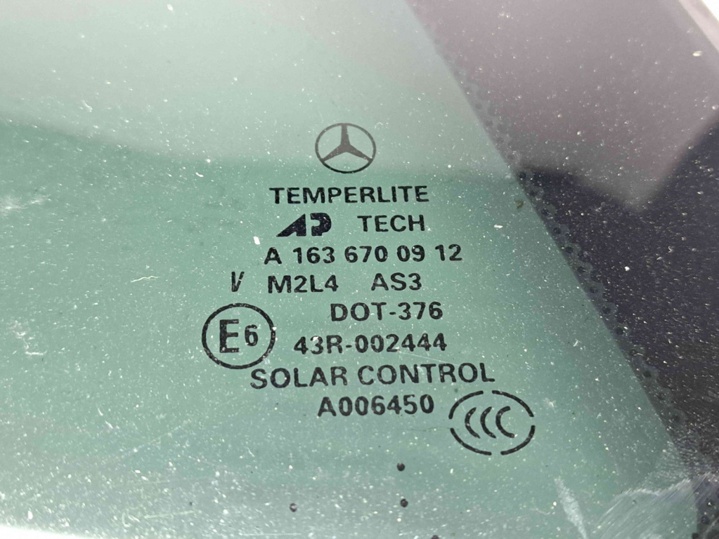 Geam fix usa stanga spate Mercedes Clasa ML (W163) [Fabr 1998-2005] OEM