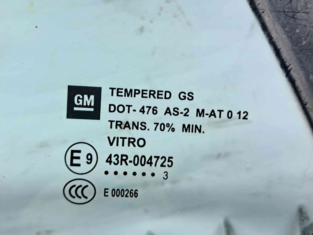 Geam fix usa stanga spate Opel Mokka [Fabr 2012-2019] OEM