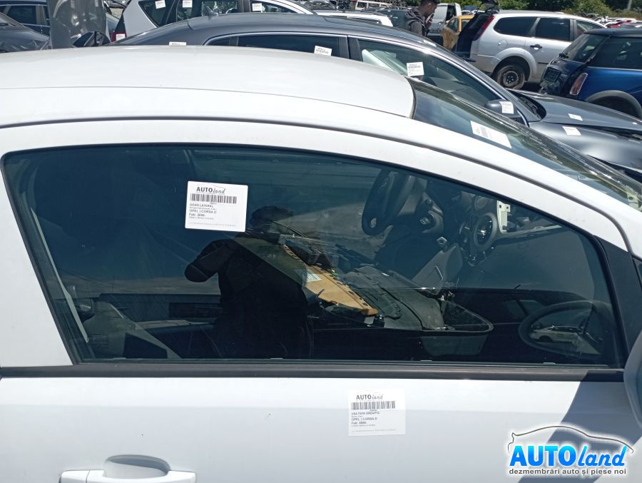 Geam Lateral Dreapta Fata Culisant, 2 Usi Opel CORSA D 2006