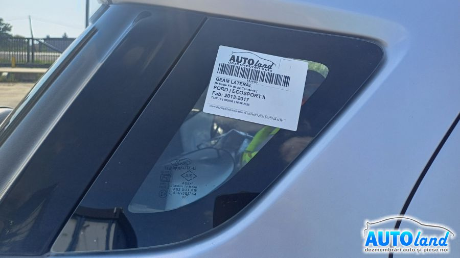 Geam Lateral Dreapta Spate Fix de pe Caroserie Ford ECOSPORT II 2013-2017