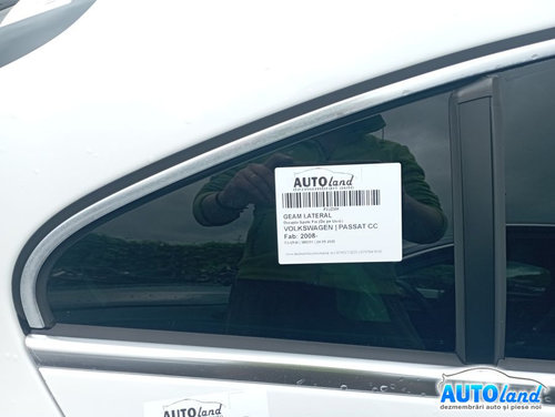 Geam Lateral Dreapta Spate Fix de pe Usa Volkswagen PASSAT CC 2008