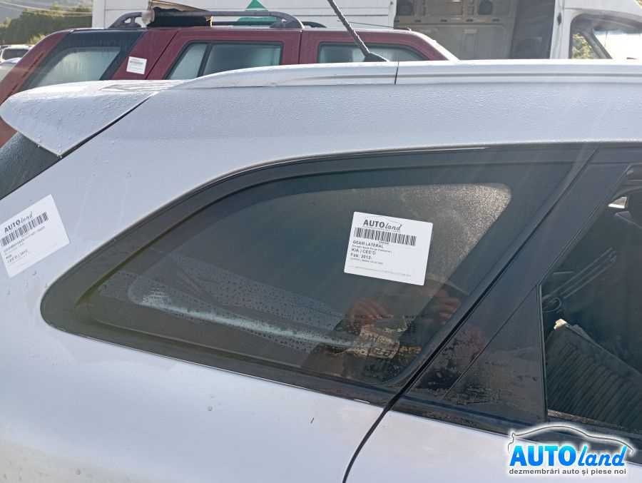 Geam Lateral Dreapta Spate Fix pe Caroserie Kia CEE'D 2012