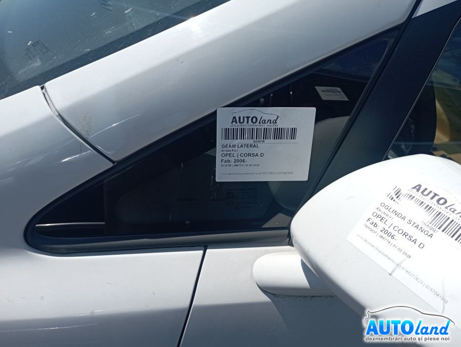 Geam Lateral Stanga Fata Fix Opel CORSA D 2006