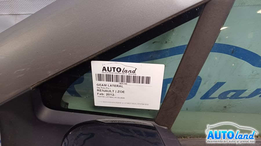 Geam Lateral Stanga Fata Fix Renault ZOE 2012