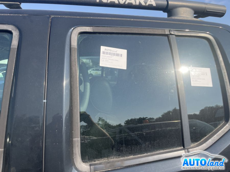 Geam Lateral Stanga Spate Culisant Nissan NAVARA D40 2004
