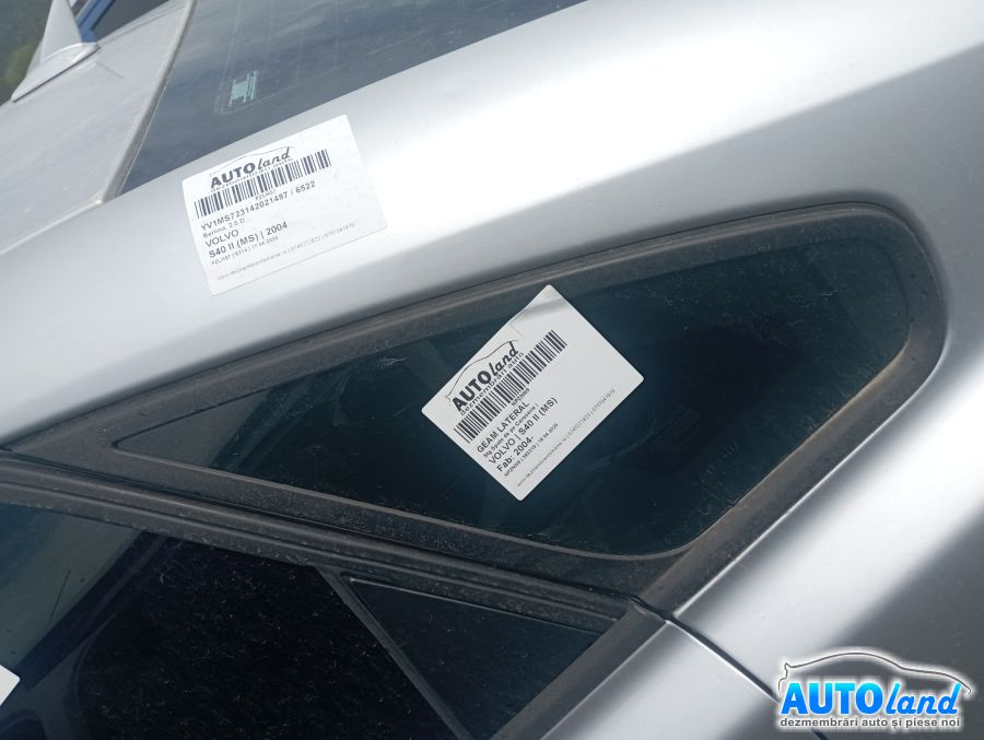 Geam Lateral Stanga Spate de pe Caroserie Volvo S40 II MS 2004
