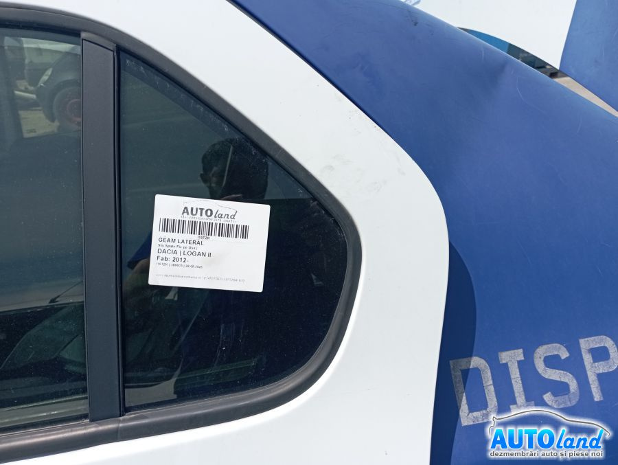 Geam Lateral Stanga Spate Fix pe Usa Dacia LOGAN II 2012