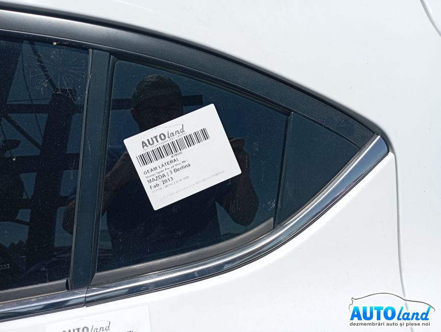 Geam Lateral Stanga Spate Fix, pe Usa, Hb Mazda 3 Berlina 2013