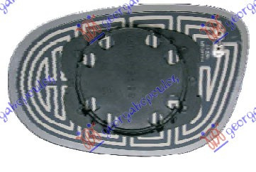 Geam Oglinda Albastru Incalzit - Fiat Bravo 2007 , 51867670