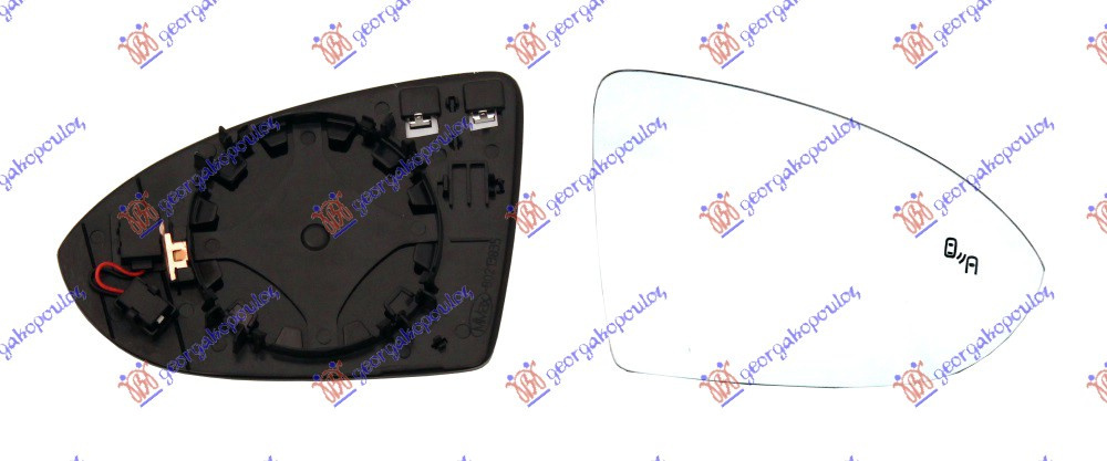 Geam Oglinda Incalzit - Vw Golf Vii 2013 , 5g0857522n
